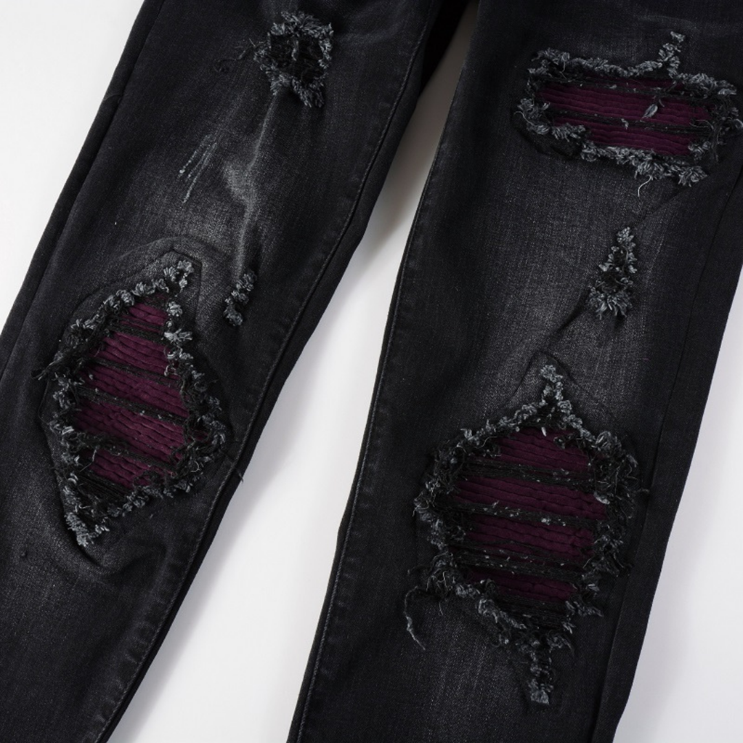 Amr Black Ripped Jeans