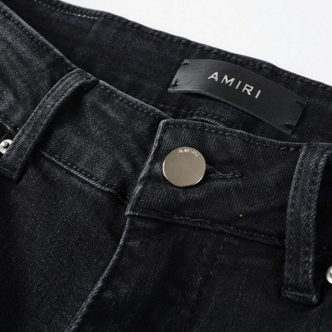 Amr Black Ripped Jeans