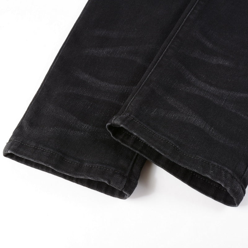 Amr Blue Gradient Black Jeans