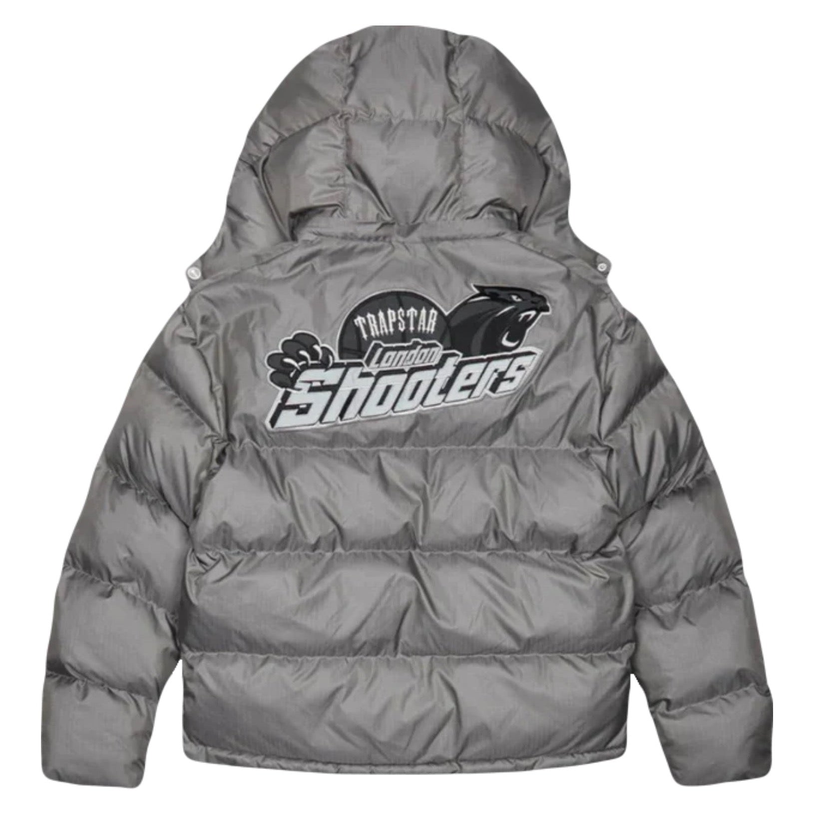 Shooters Hooded Grey Reflective Puffer