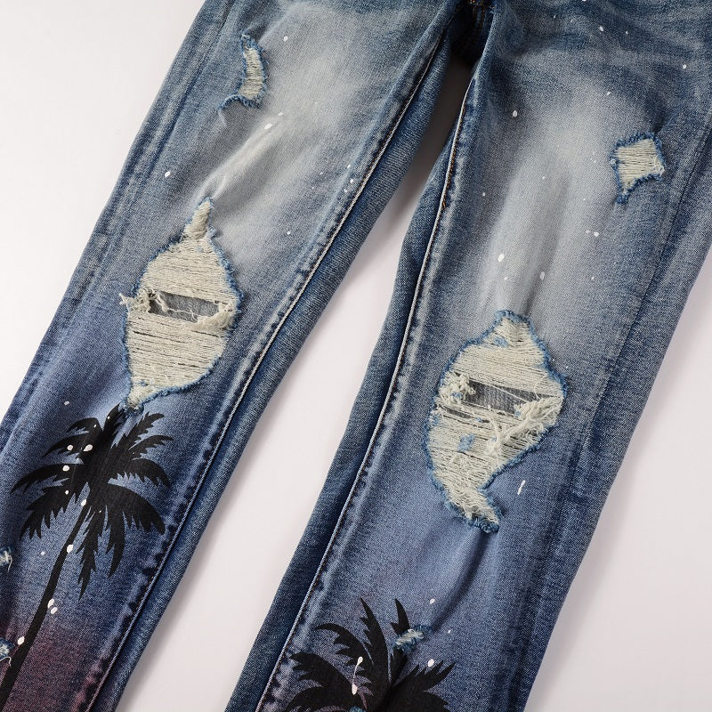 Amr Palm Blue Jeans