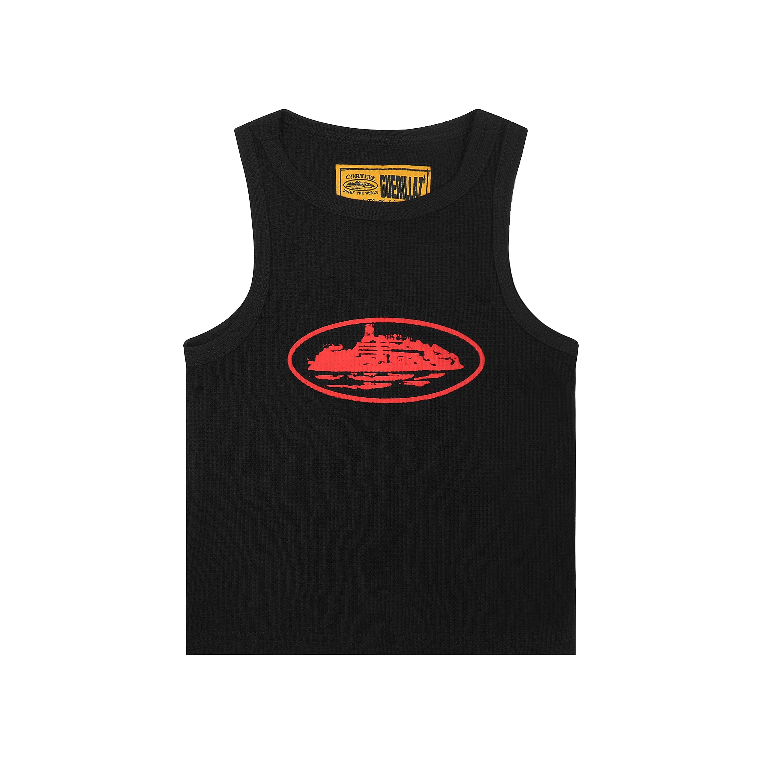 Alcatraz Black Red Tank Top