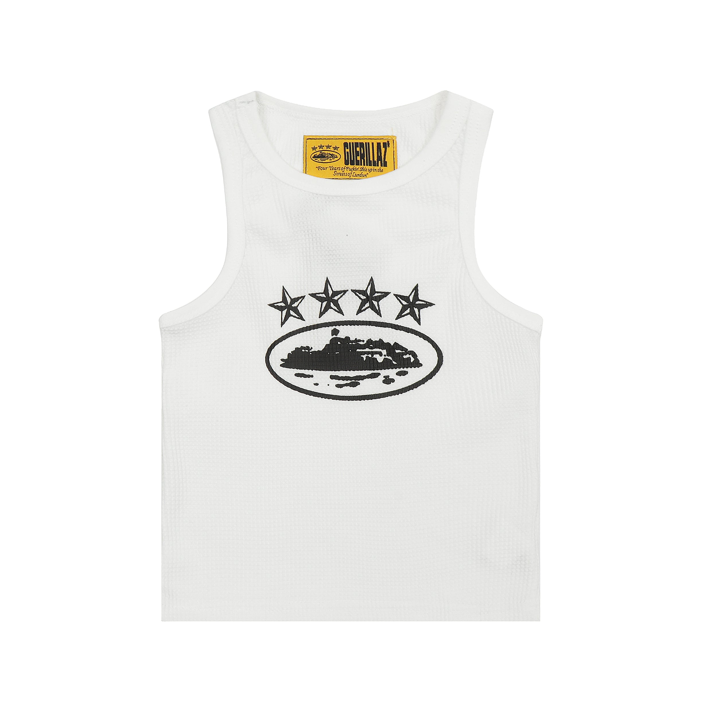 Alcatraz 4 Starz White Tank Top