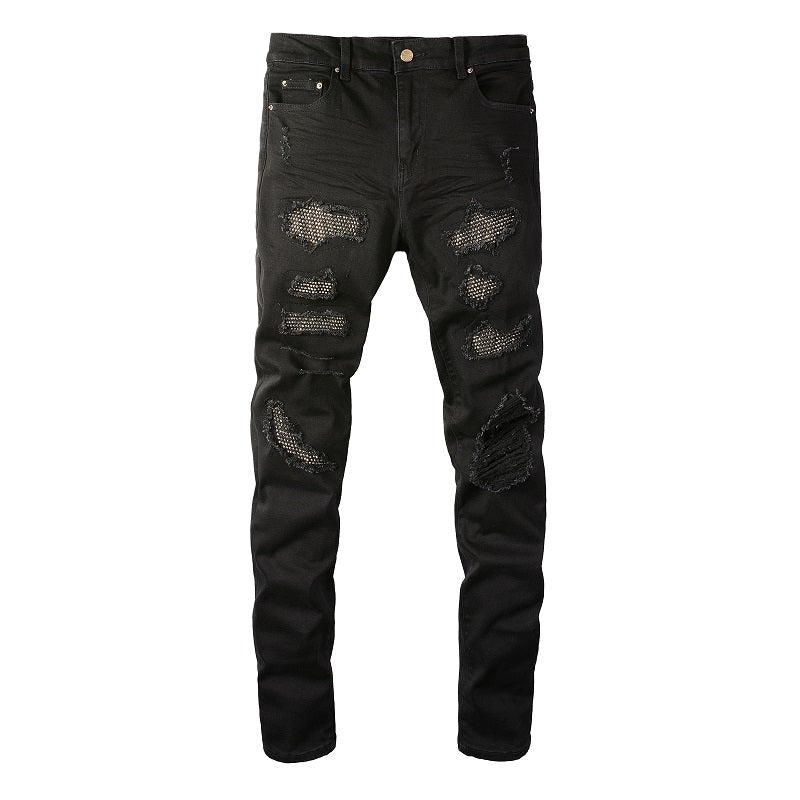 Amr Full Black Diamonds Jeans