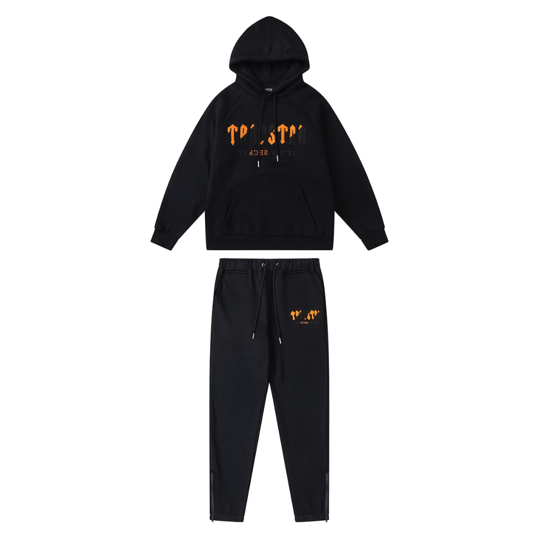 Chenille Decoded Black Orange Tracksuit